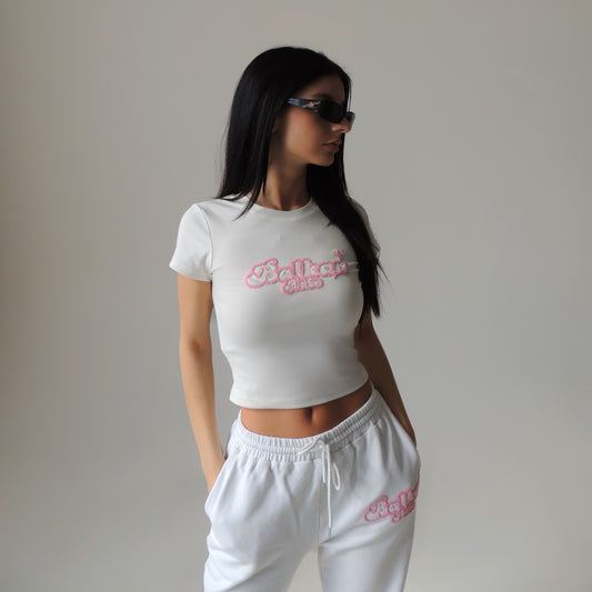 Balkan Babe Shirt Weiß