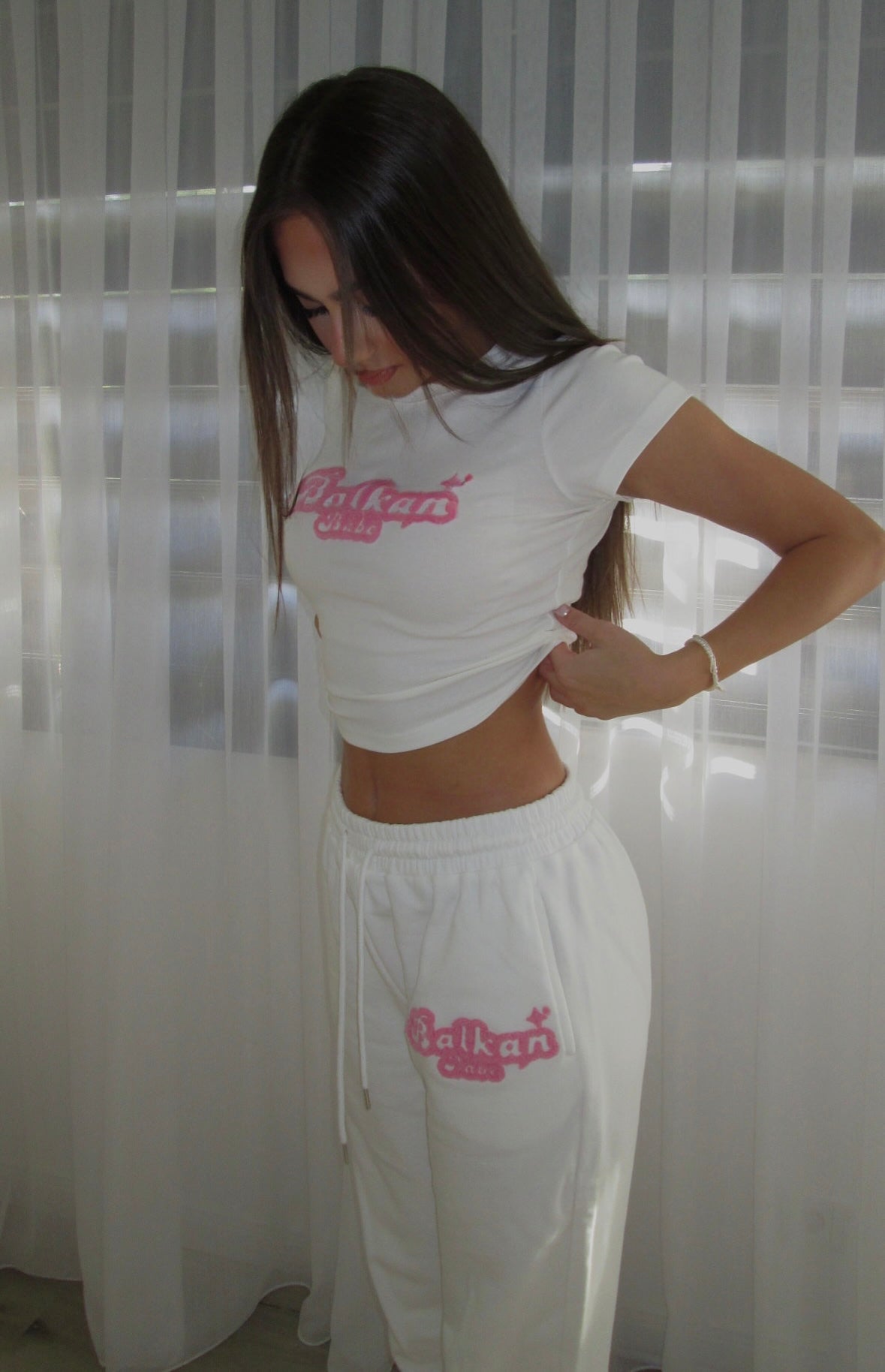 T-shirt & Jogger - Set • Weiß